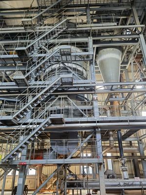 Planta de incineración de lodos de lecho fluidizado de doble tornillo para el rendimiento y el combustible de gas natural